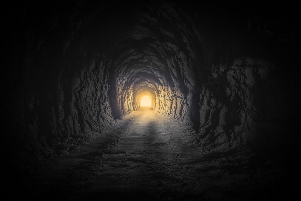 Das Licht am Ende des Tunnels